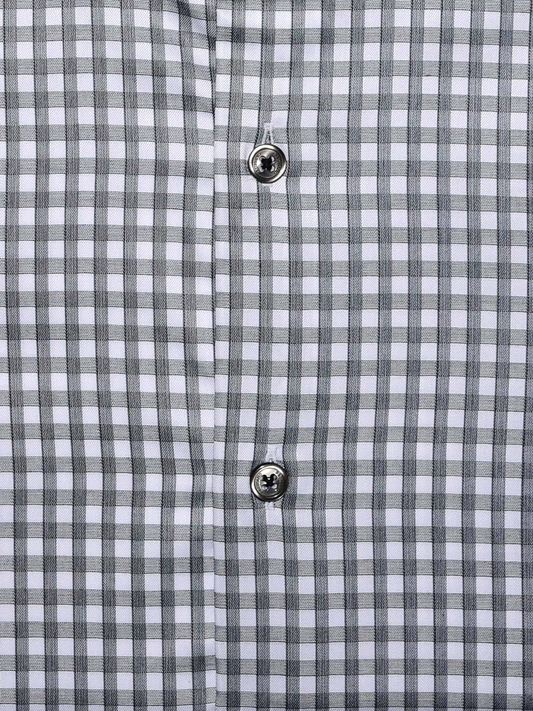Formal Grey Check Shirt