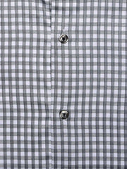 Formal Grey Check Shirt