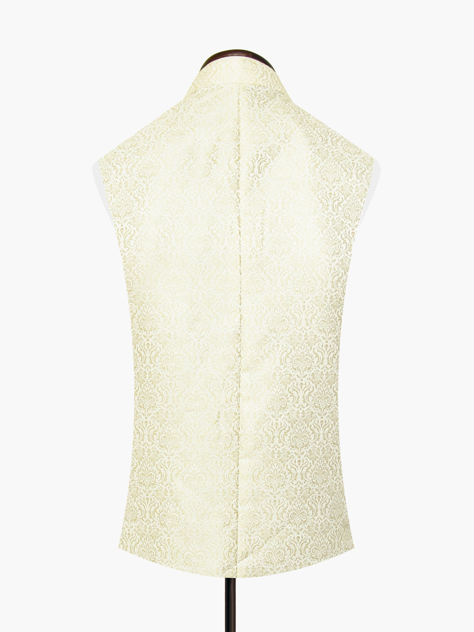 Golden Floral Patterned Waistcoat