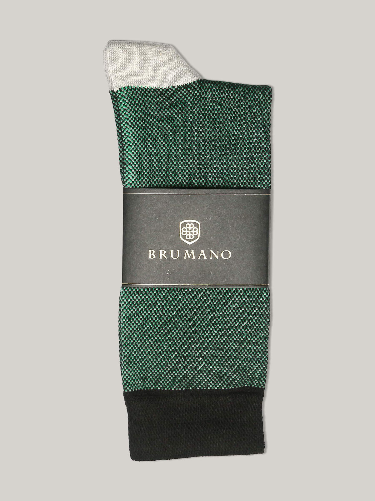 Green & Black Dobby Cotton Socks