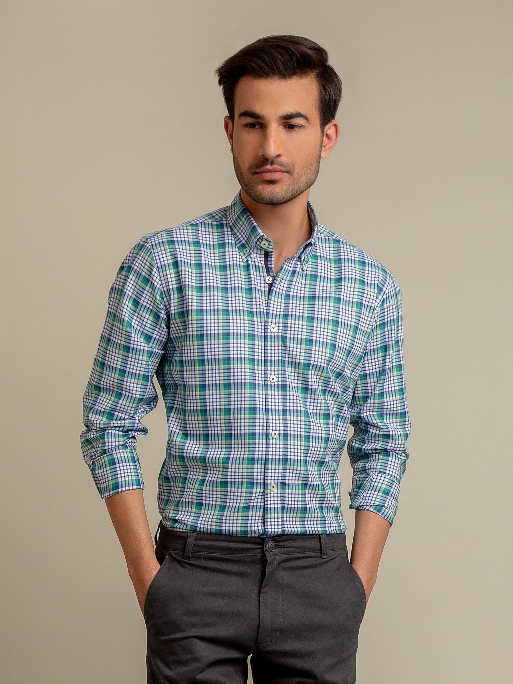 Green & Blue Shepherd Checkered Shirt