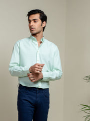 Green Geo Printed Shirt