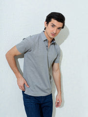 Green Pique Mercerized Polo Shirt