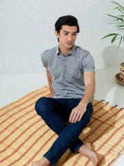 Green Pique Mercerized Polo Shirt