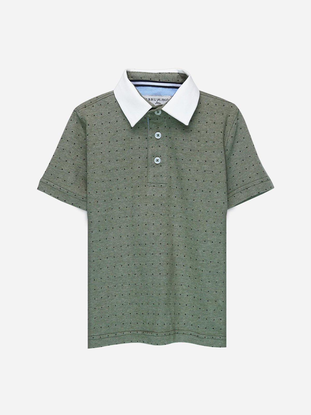 Green Polka Dot Polo Shirt