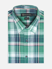 Green Large Checkered Light Weight Shirt