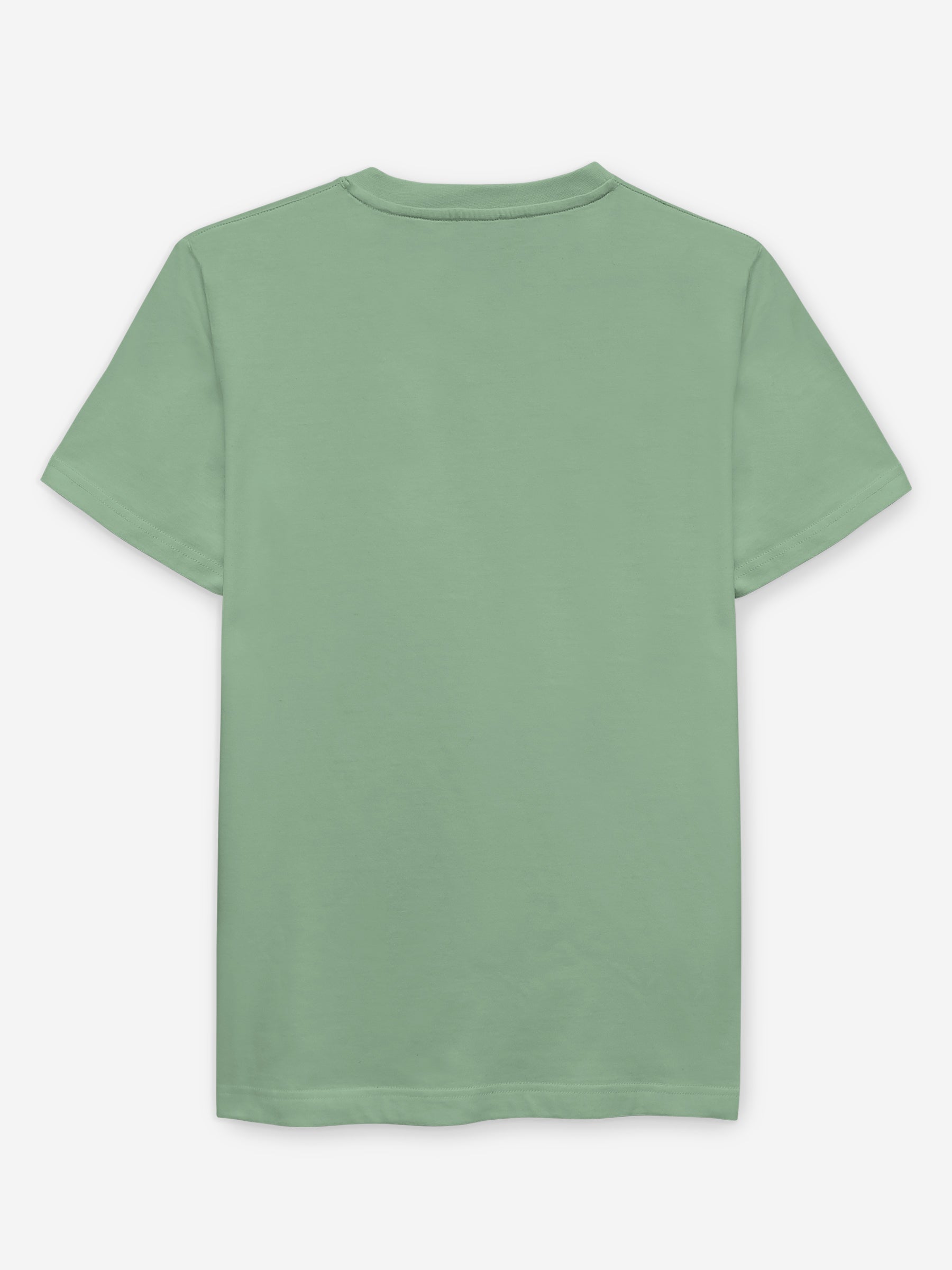 Green 100% Combed Cotton Crew Neck T-Shirt