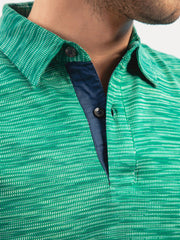 Green Dobby Mercerized Polo Shirt