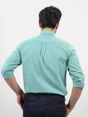 Green Gingham Button Down Shirt