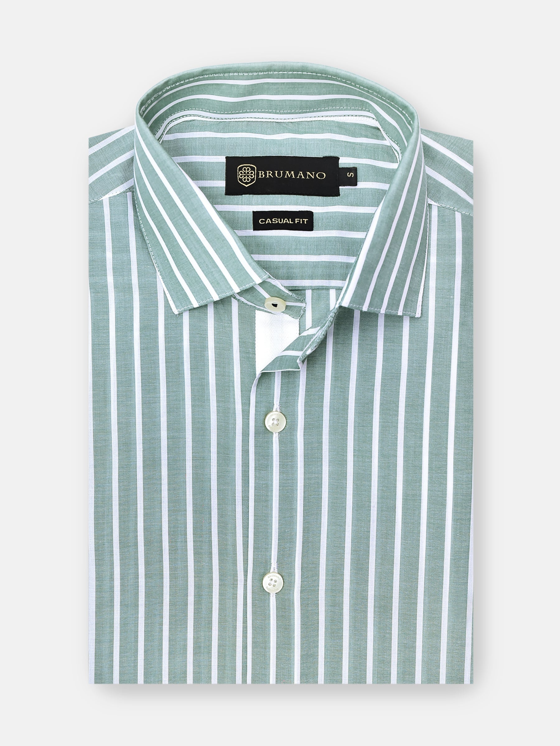 Green Light Weight Striped Shirt