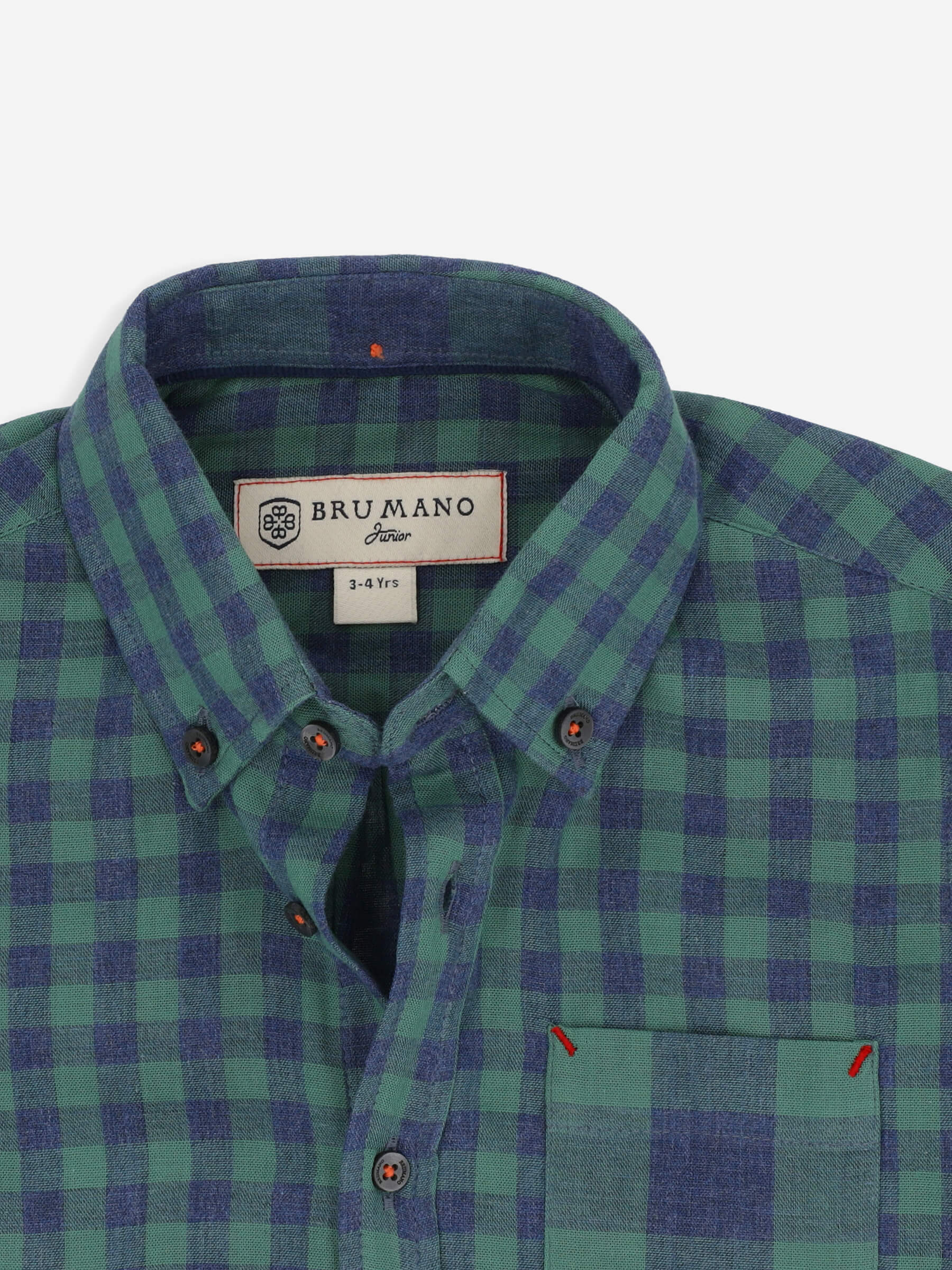 Green & Blue Gingham Casual Shirt