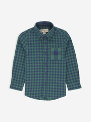 Green & Blue Gingham Casual Shirt