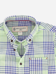 Green & Blue Shepherd Checkered Casual Shirt