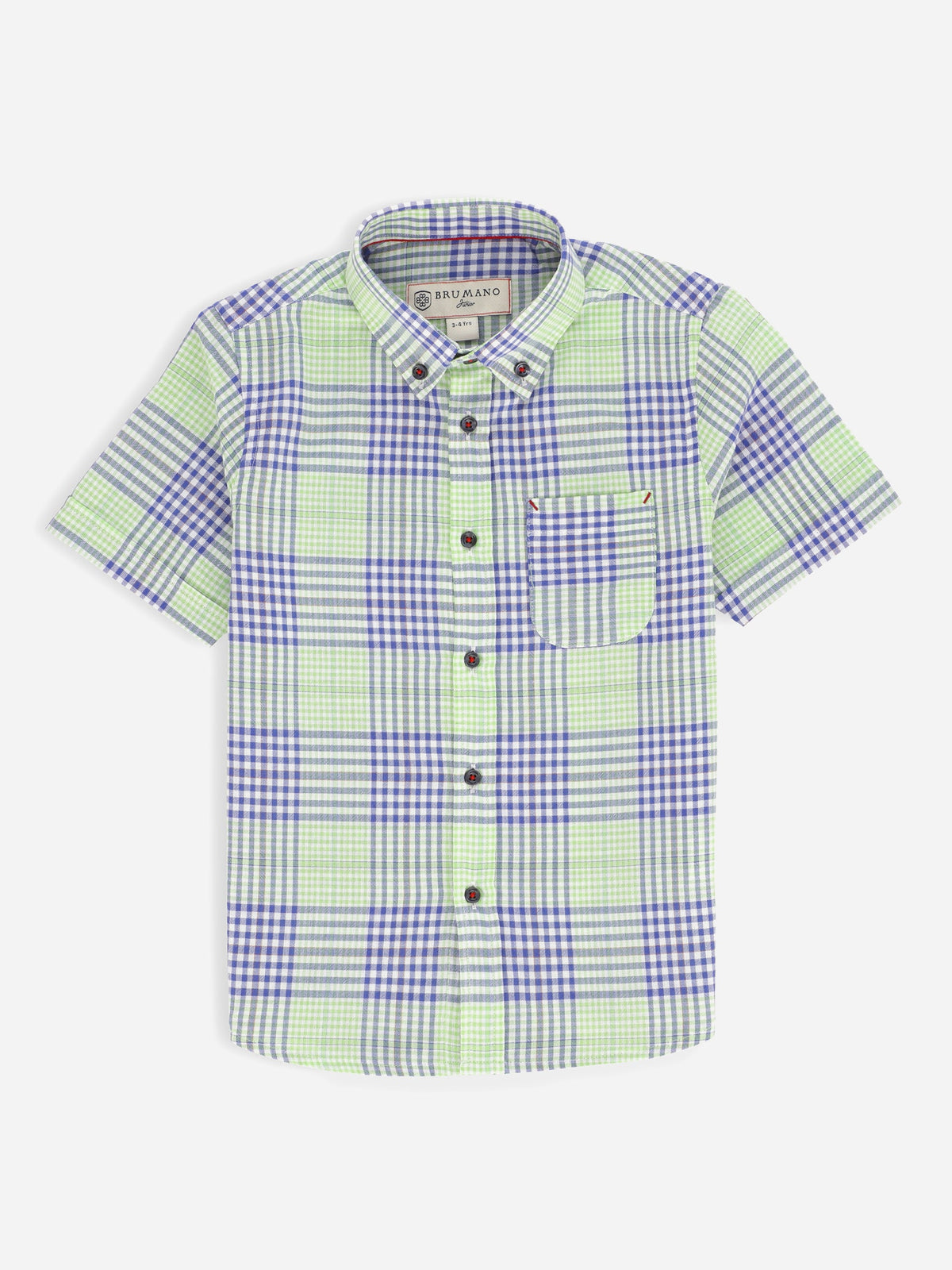 Green & Blue Shepherd Checkered Casual Shirt