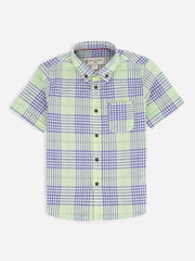 Green & Blue Shepherd Checkered Casual Shirt
