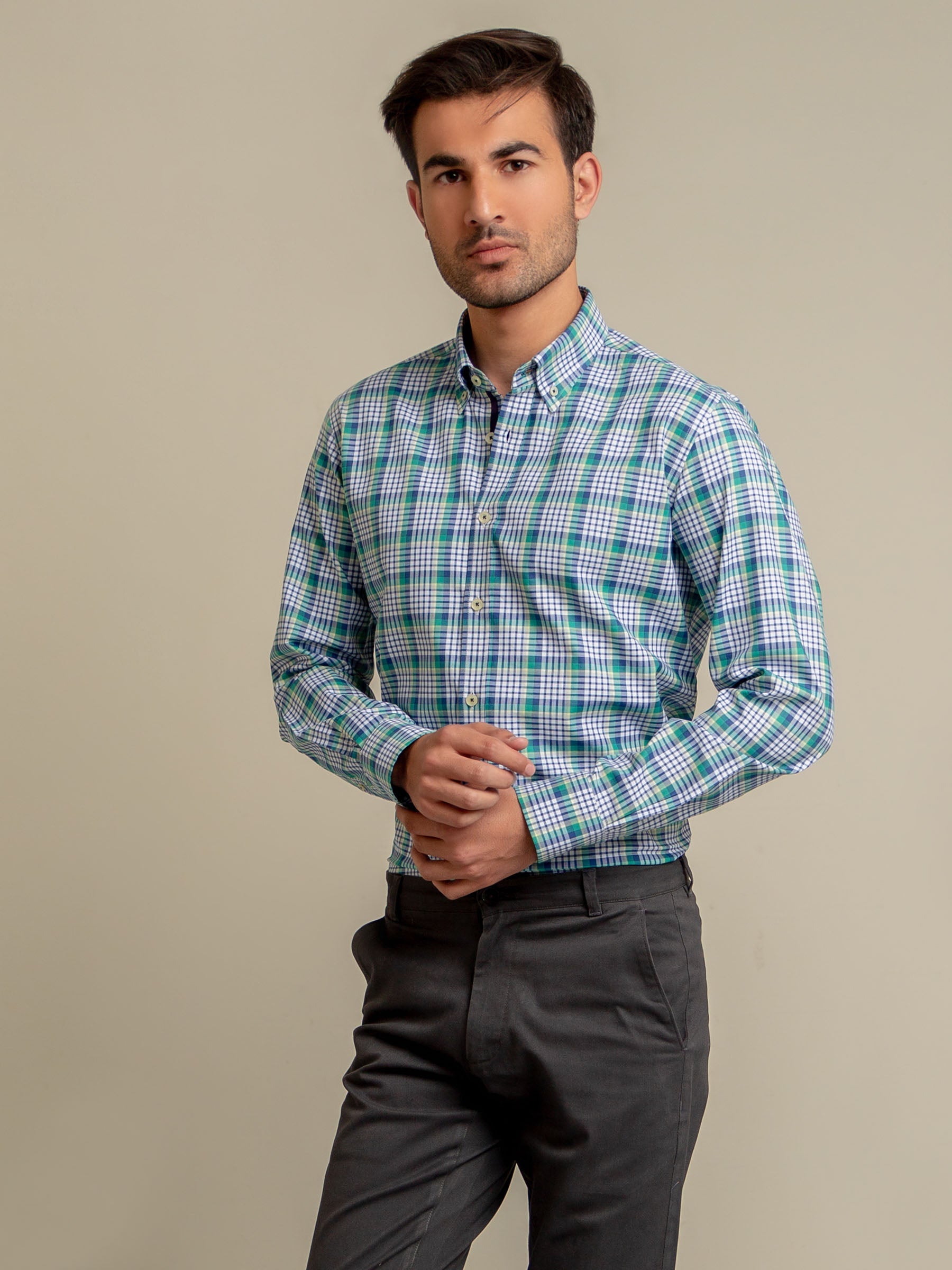 Green & Blue Shepherd Checkered Shirt