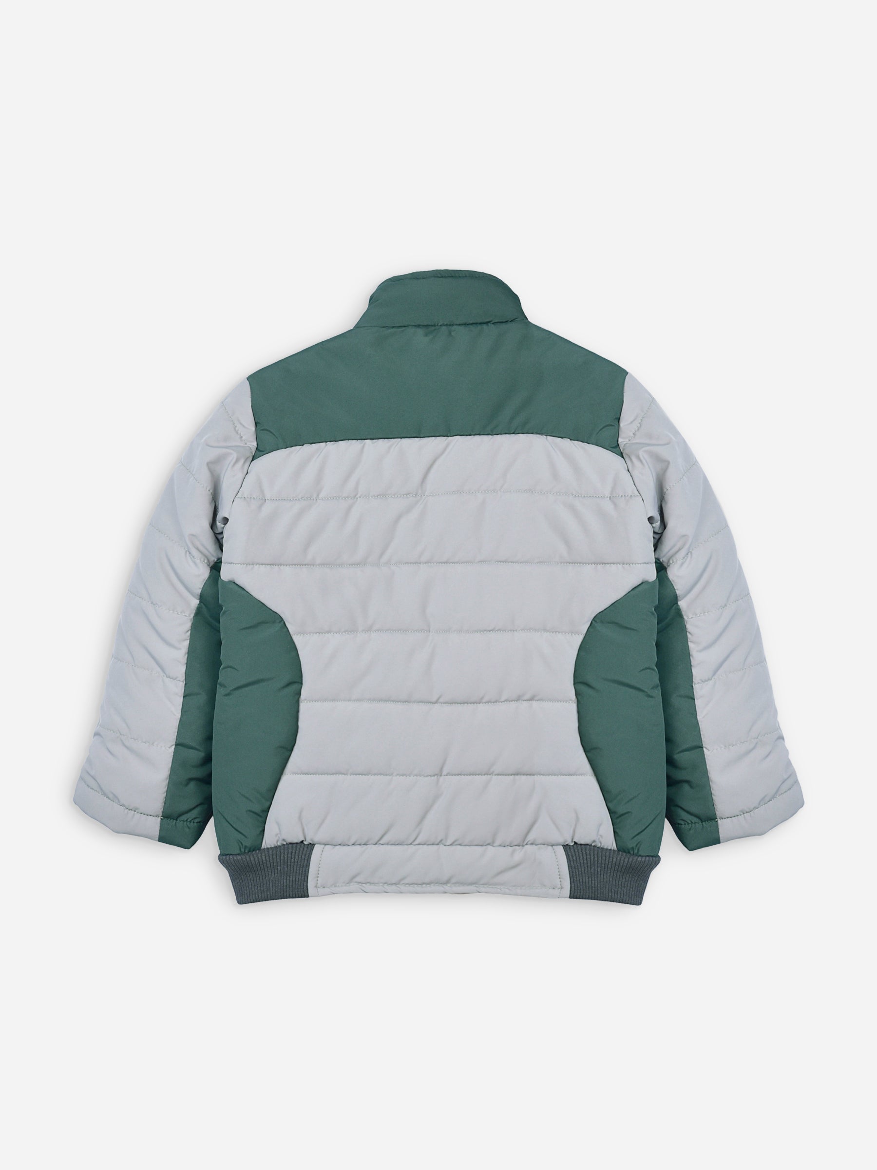 Green & Grey Puffer Casual Jacket - Unisex