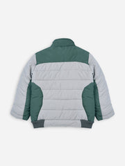 Green & Grey Puffer Casual Jacket - Unisex