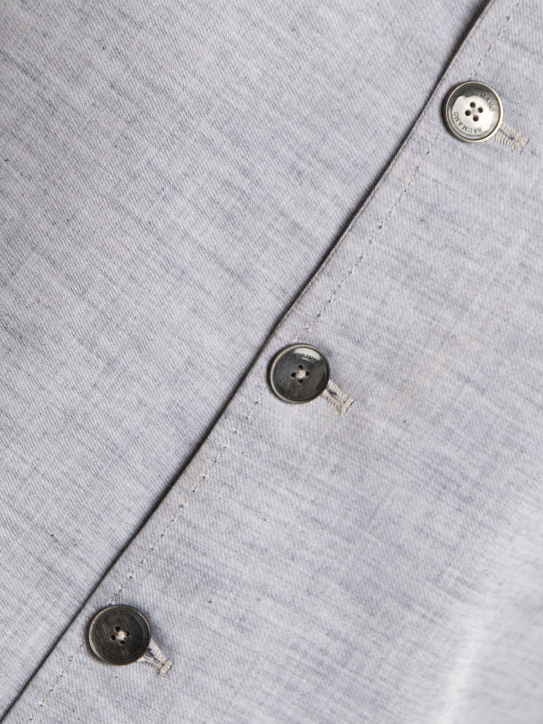 Grey Chambray Linen Waistcoat