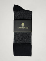 Grey Diamond Patterned Cotton Socks
