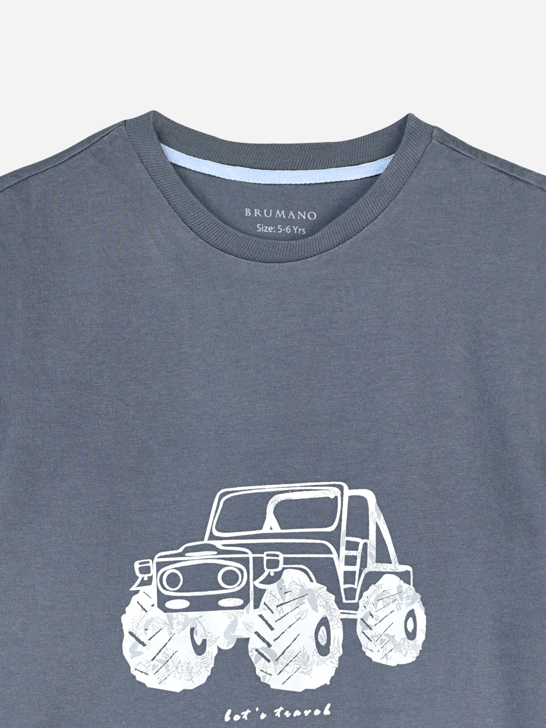 Grey Graphic Printed Casual T-Shirt