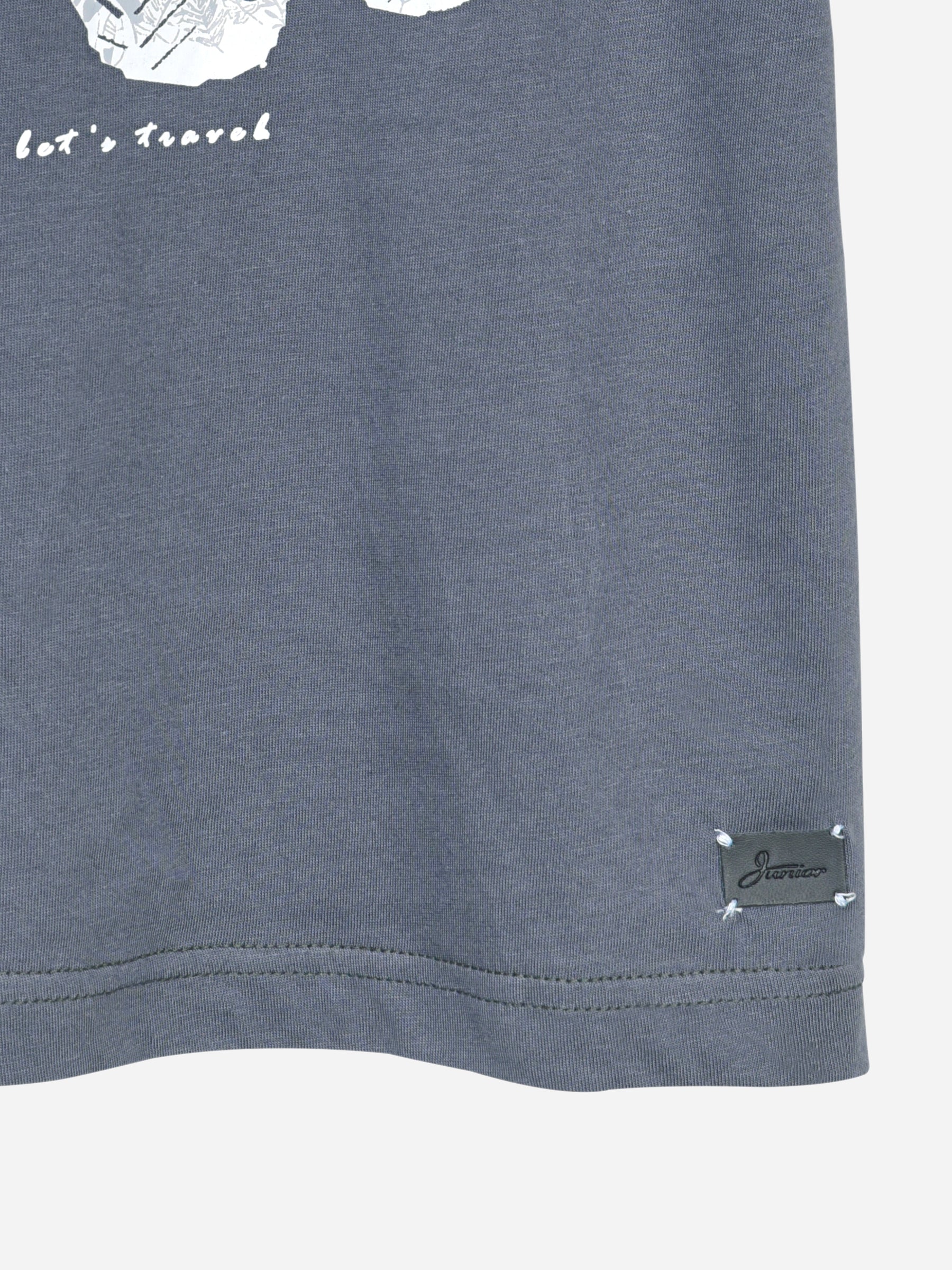 Grey Graphic Printed Casual T-Shirt