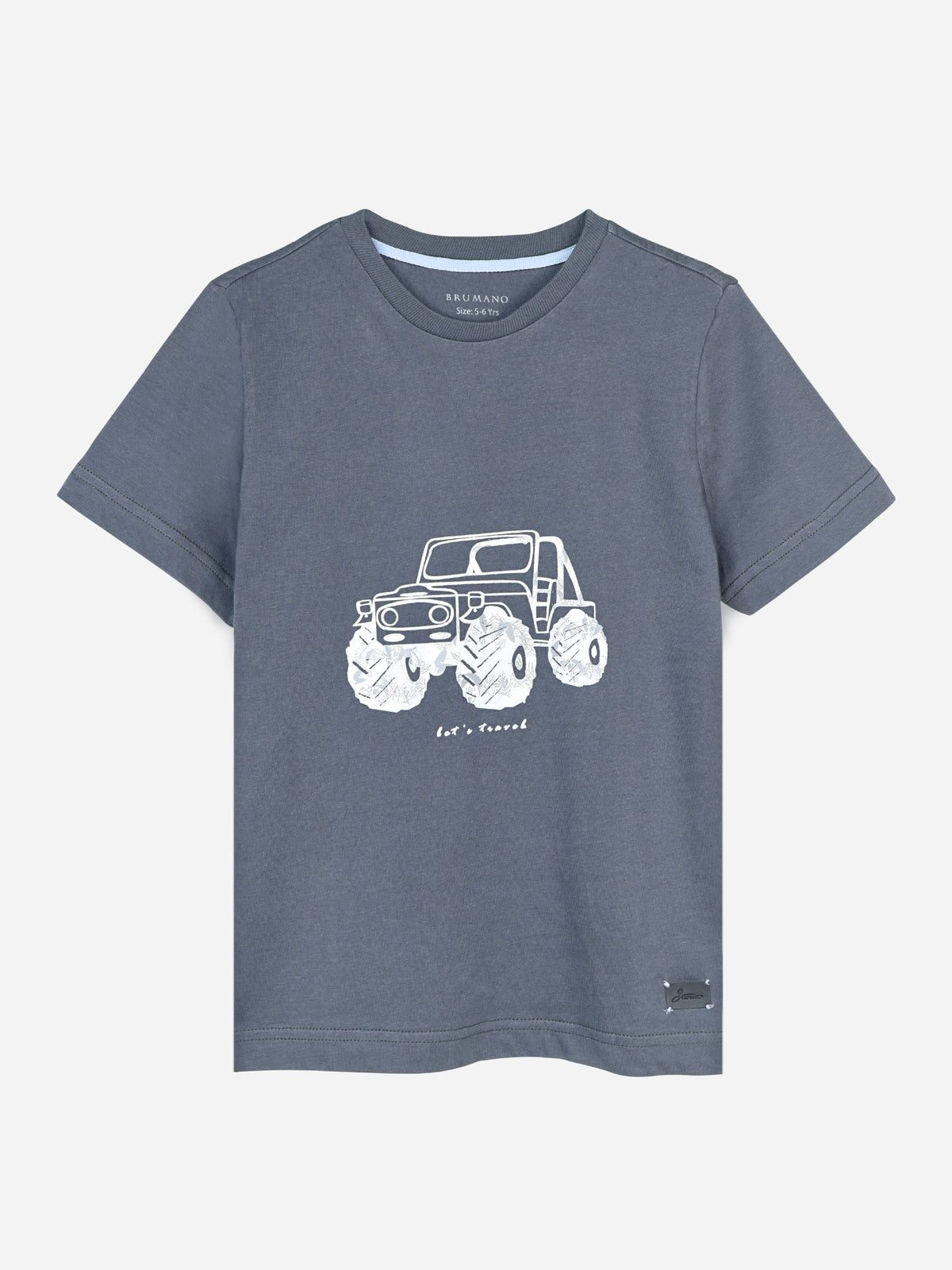 Grey Graphic Printed Casual T-Shirt
