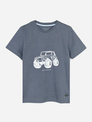 Grey Graphic Printed Casual T-Shirt