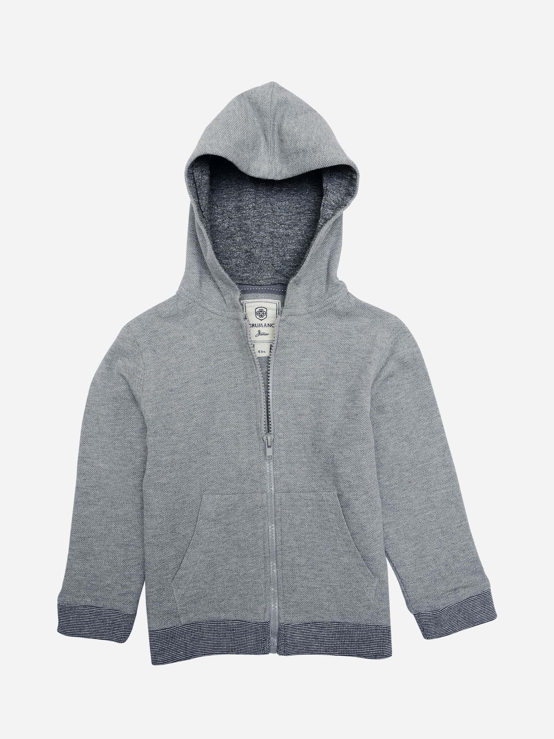 Grey Knitted Hoodie