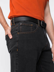 Grey Stone Washed Denim Jeans