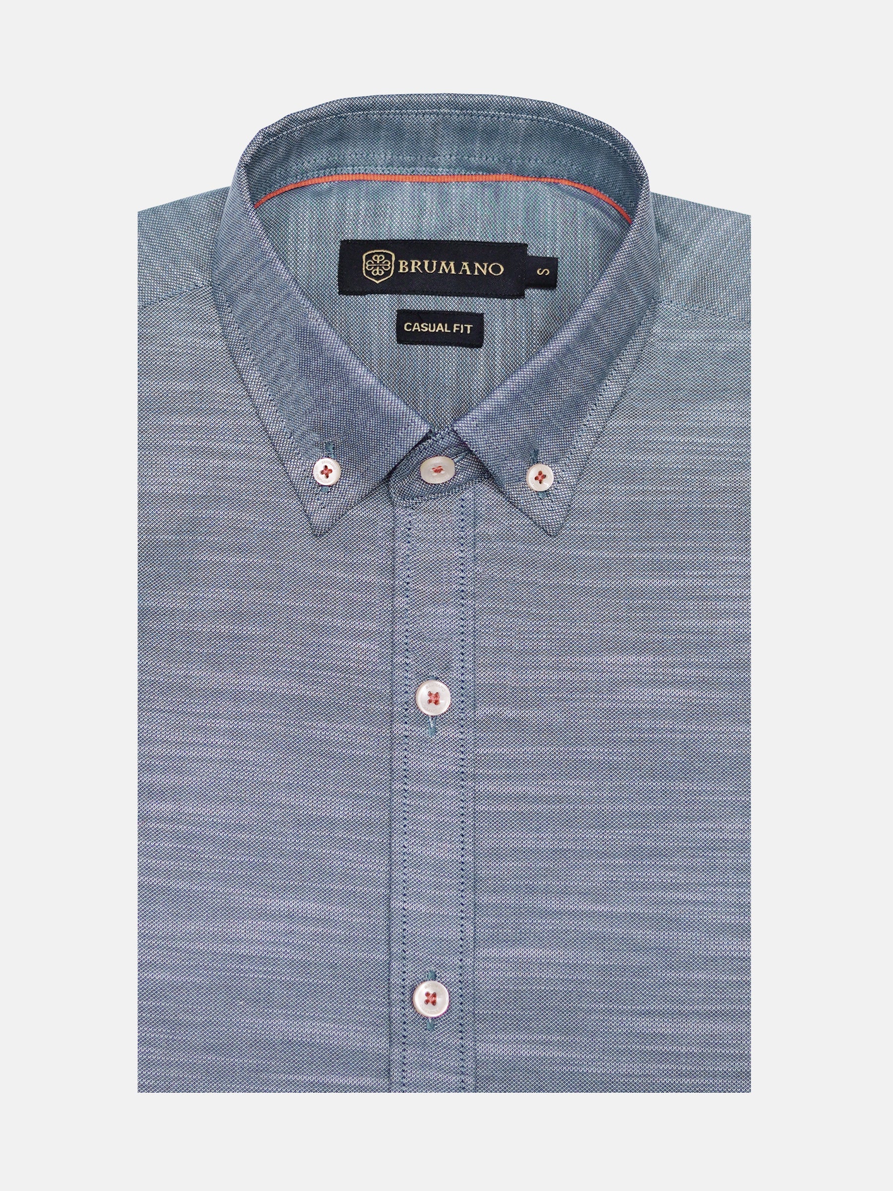 Grey Structured Button Down Shirt With Detailing