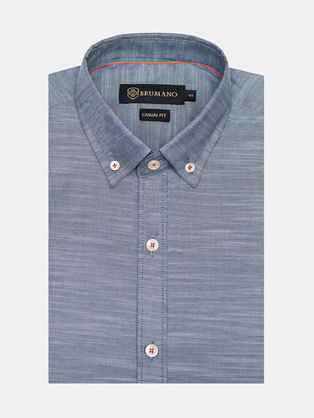 Grey Structured Button Down Shirt With Detailing