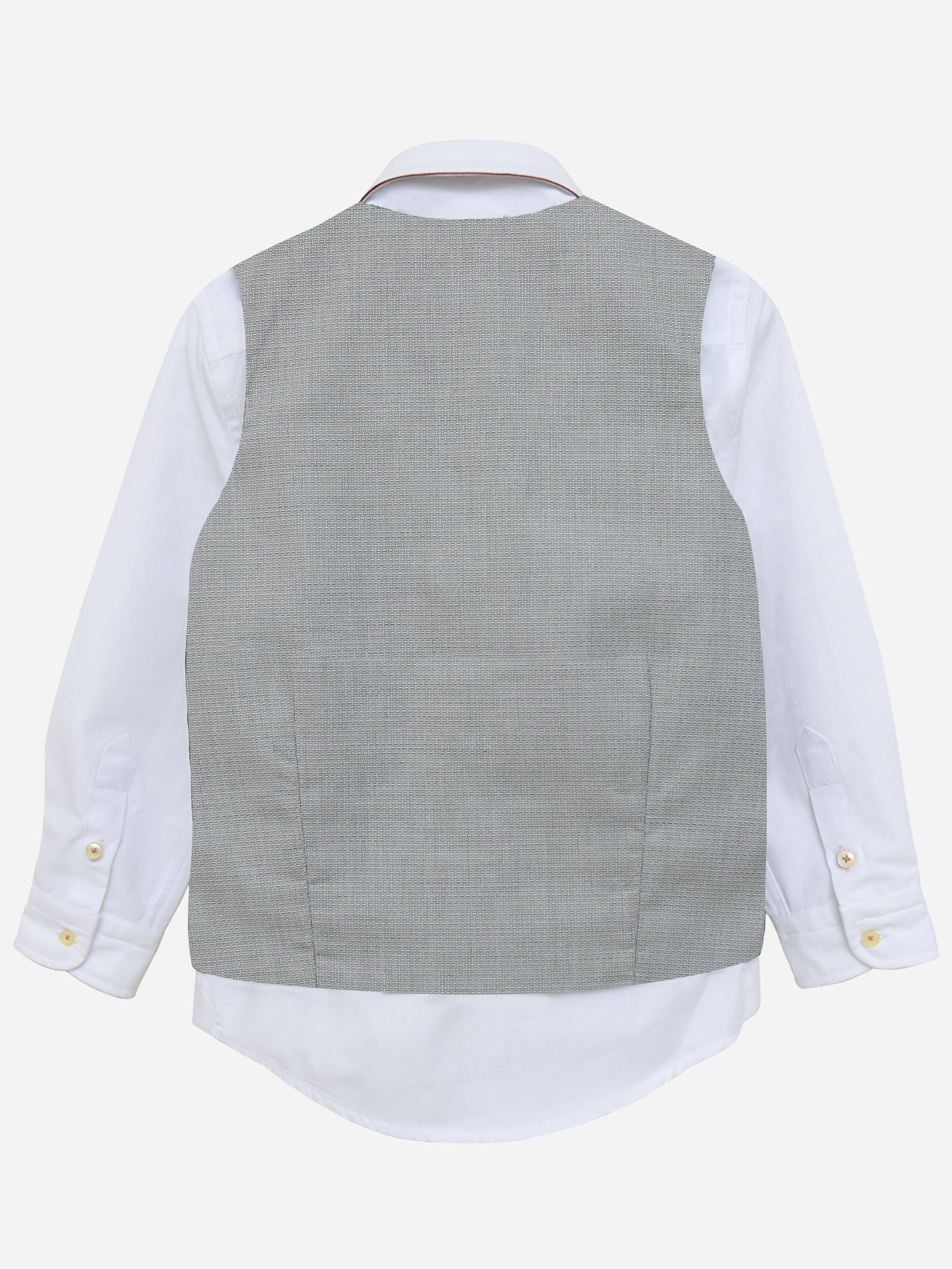 Grey Structured Suit Waistcoat