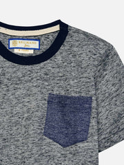 Grey T-Shirt With Contrasting Detailing