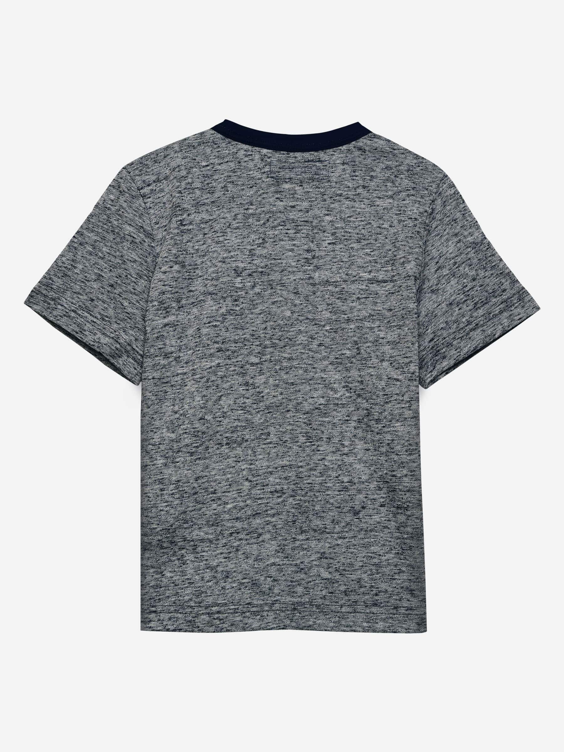 Grey T-Shirt With Contrasting Detailing