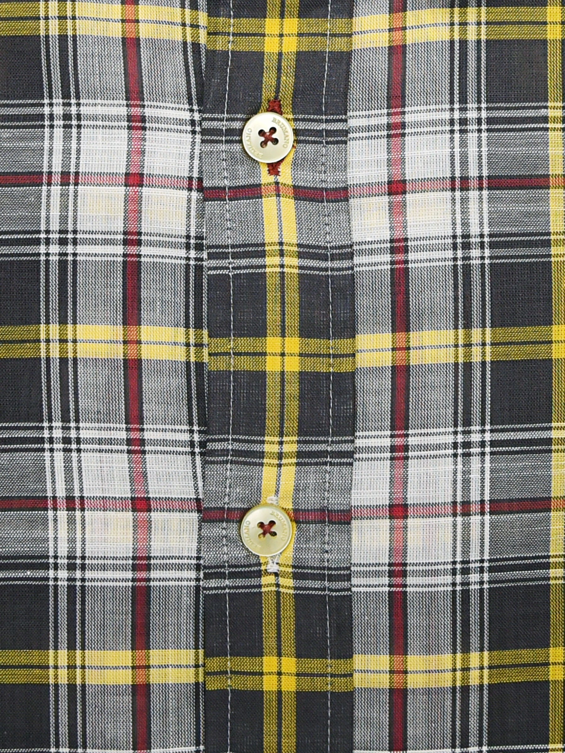 Grey & Yellow Checkered Light Weight Shirt