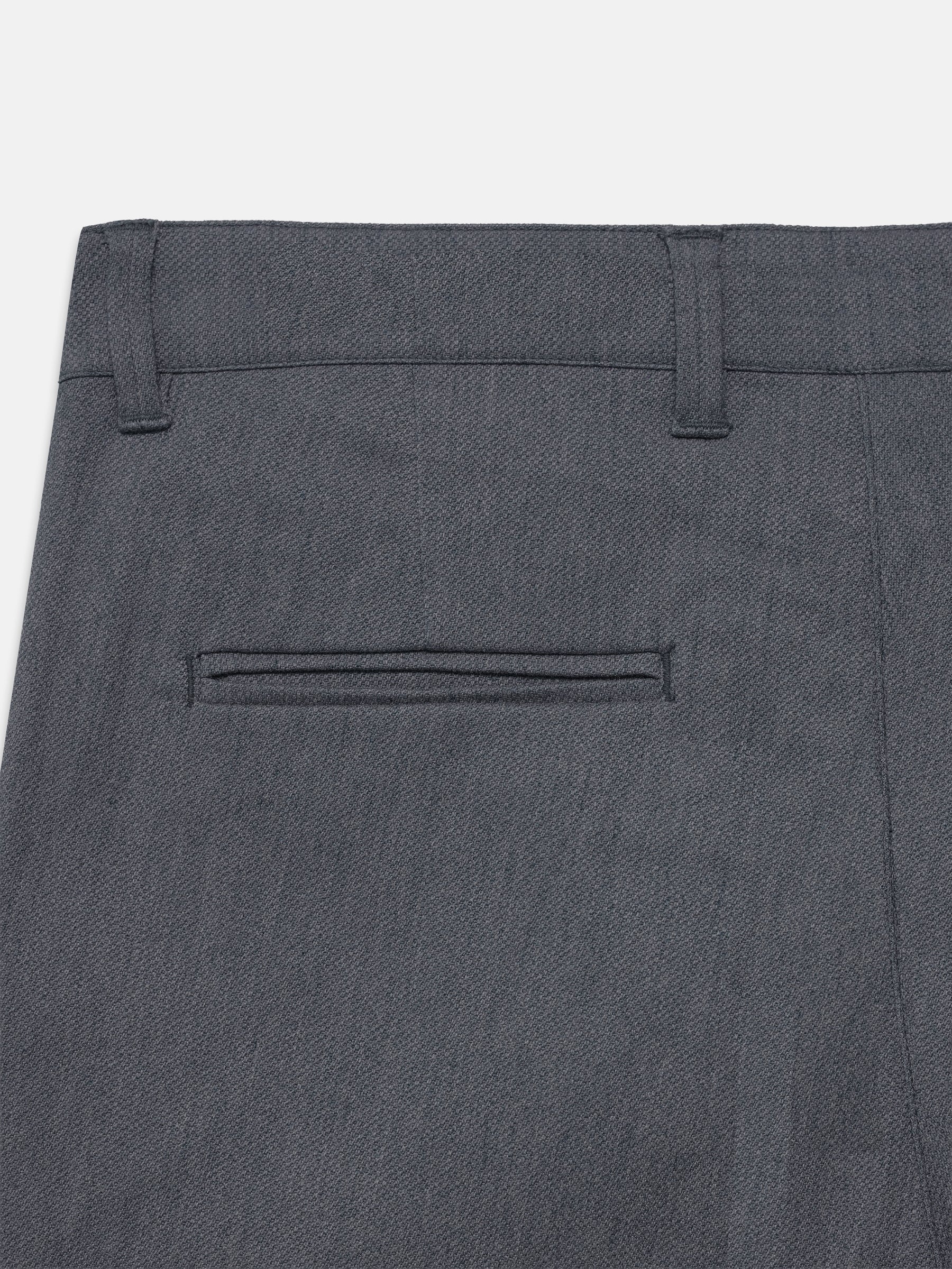 Grey Dobby Structured Chinos
