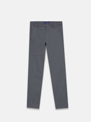 Grey Dobby Structured Chinos