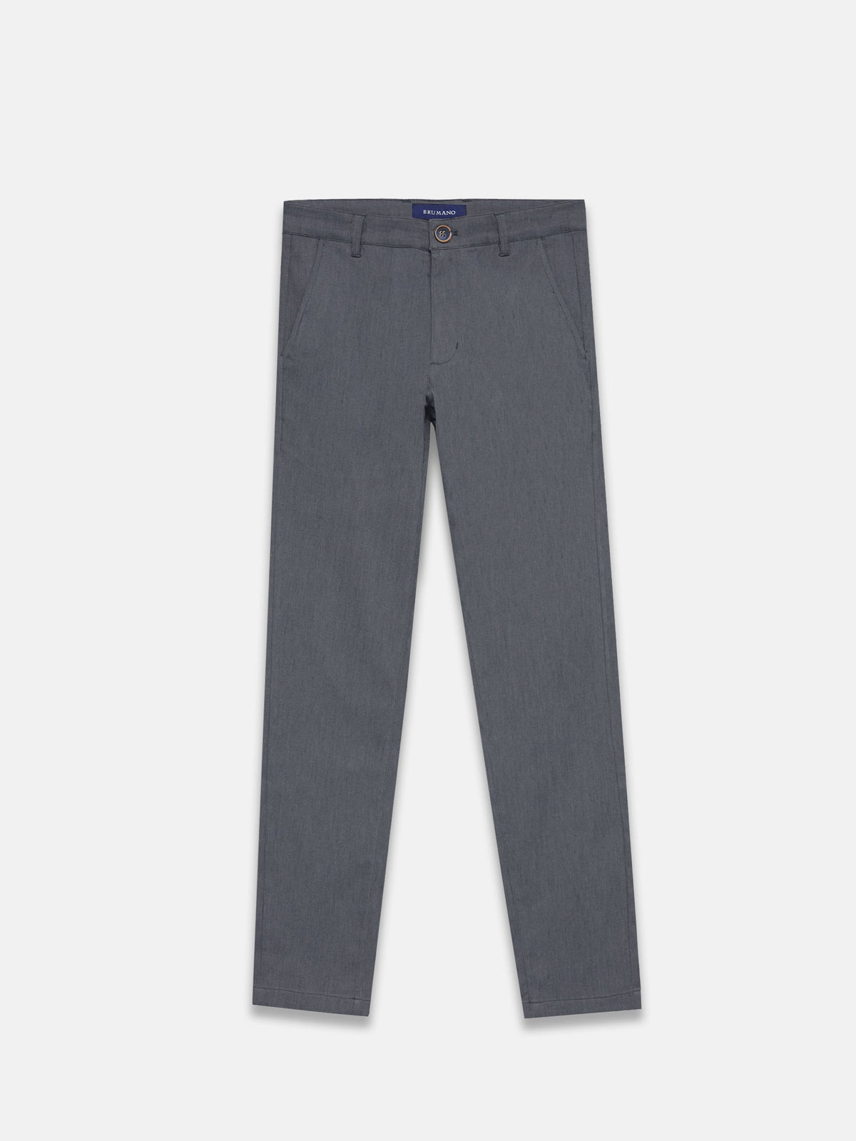 Grey Dobby Structured Chinos