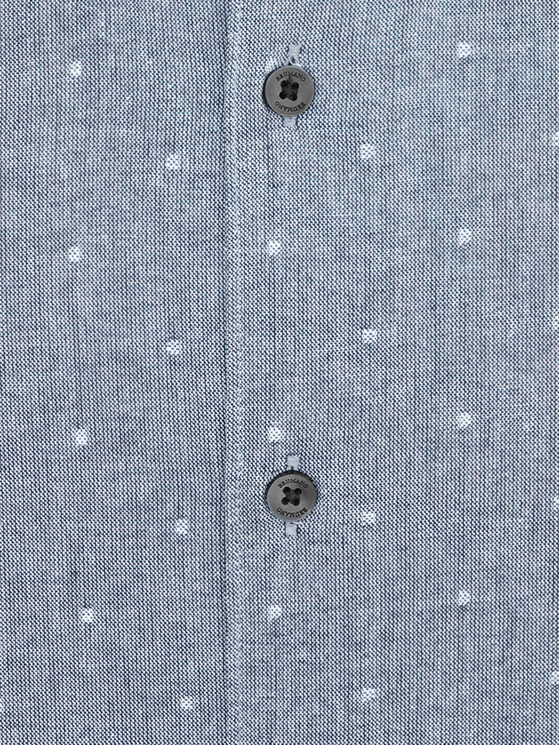 Grey Fil Coupe Structured Button Down Shirt