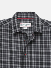 Grey Light Checkered Half Sleeve Shirt - Junior