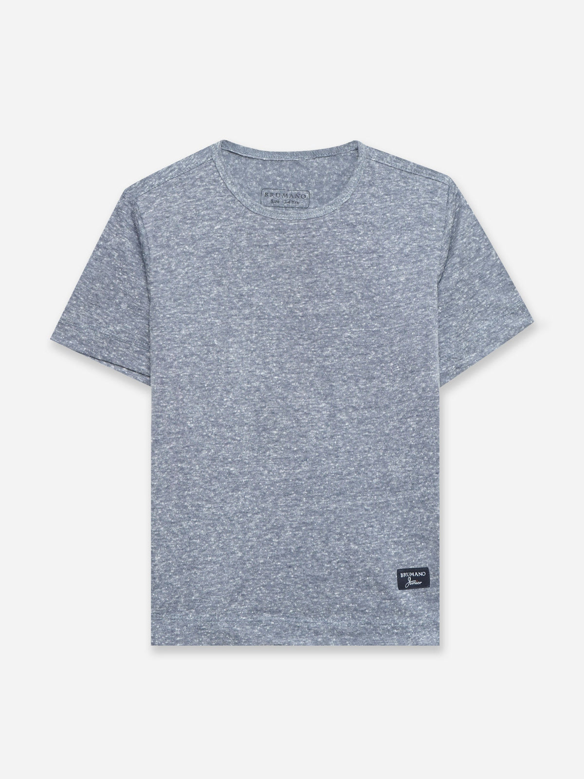 Grey Snow Effect Crew Neck T-Shirt - Junior