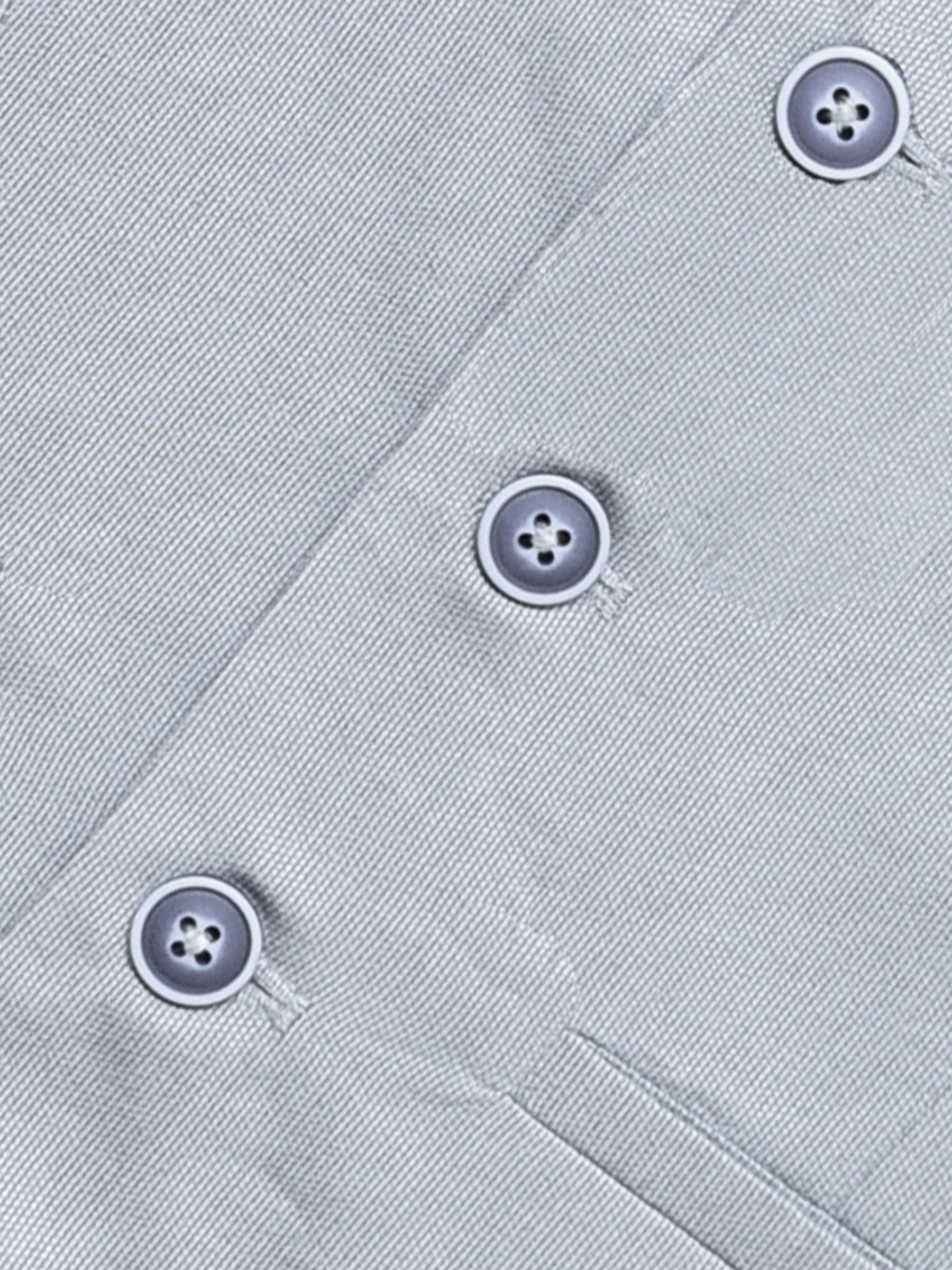 Grey Structured Formal Vest With Bow - Junior