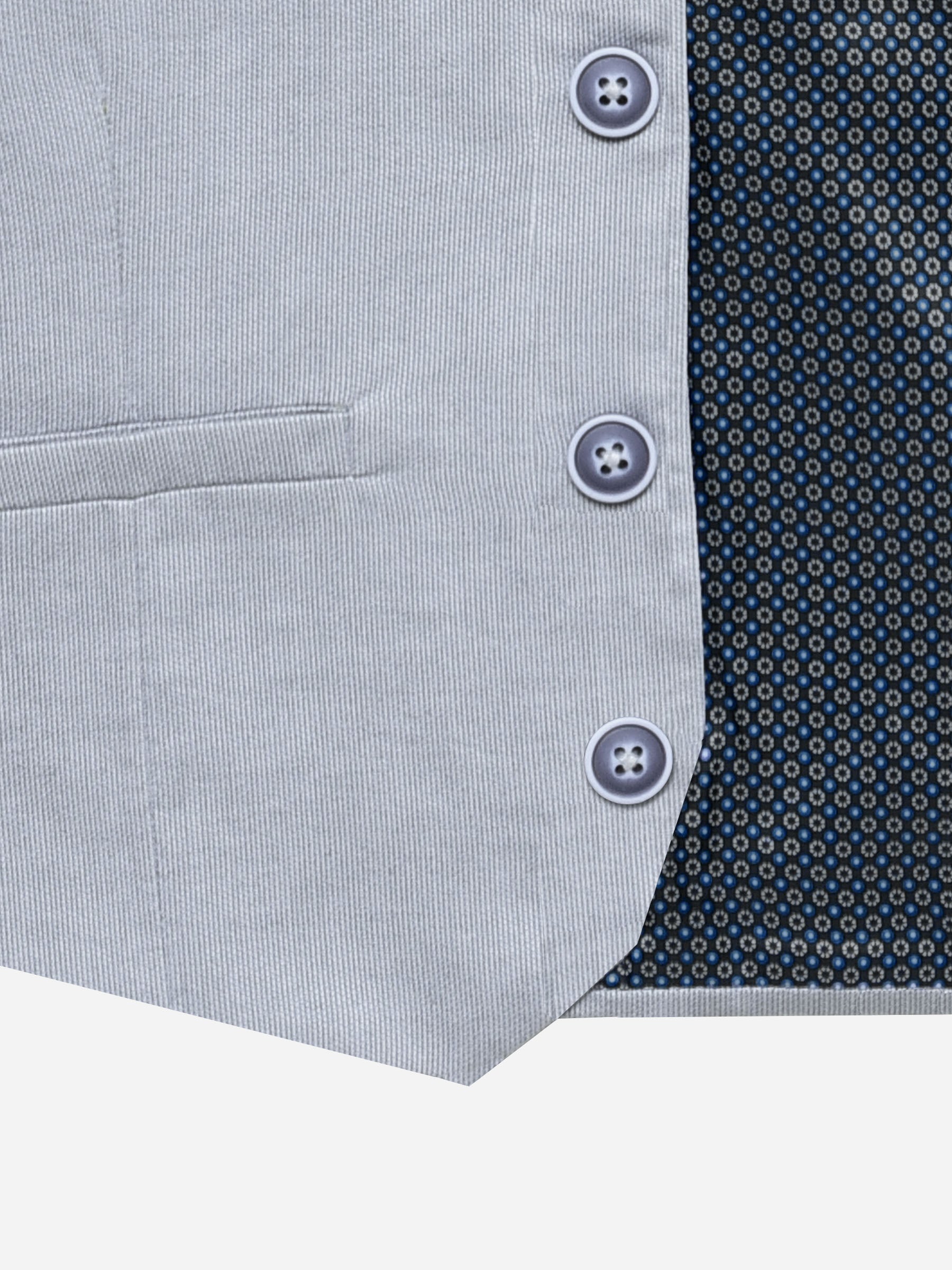 Grey Structured Formal Vest With Bow - Junior