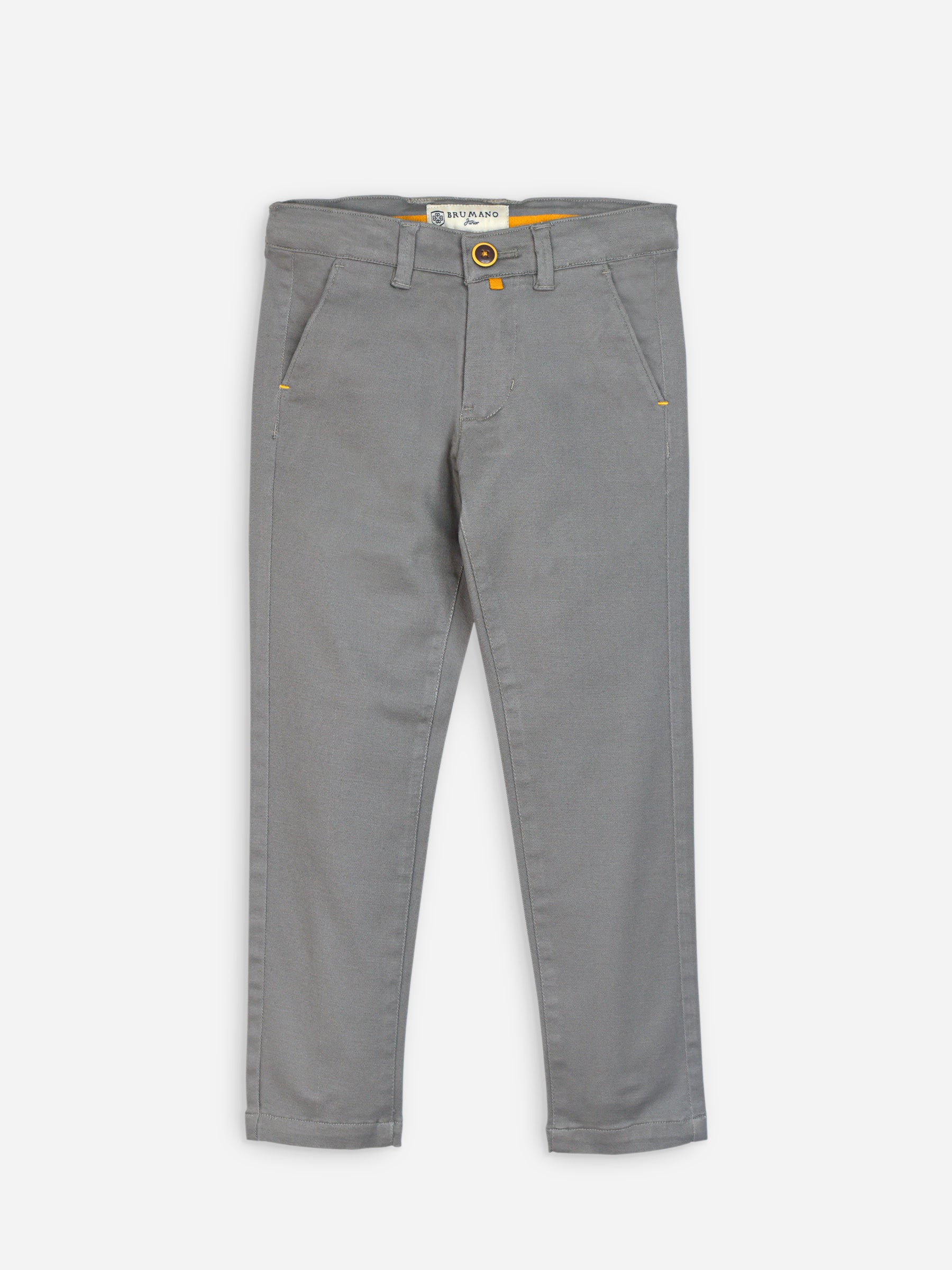 Grey Casual Twill Trouser