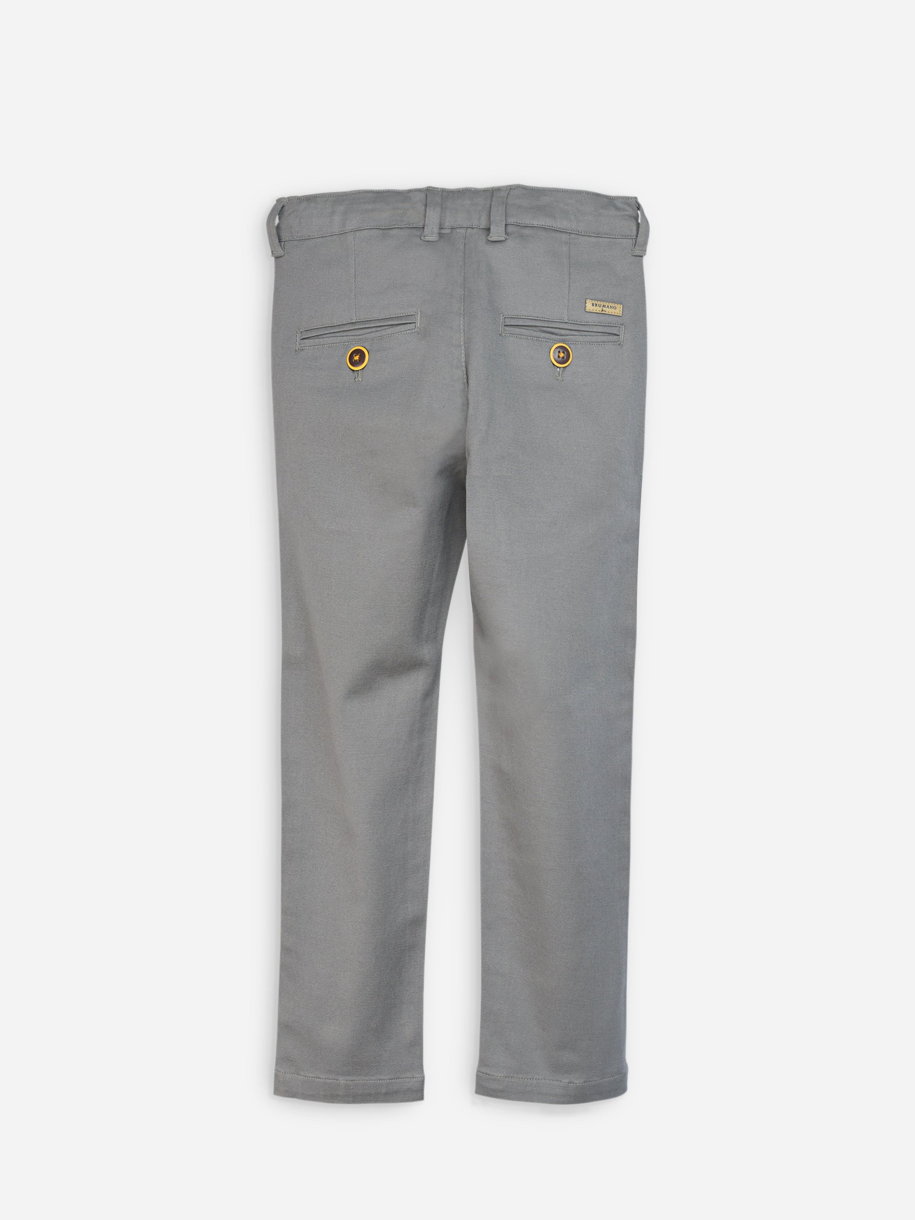 Grey Casual Twill Trouser