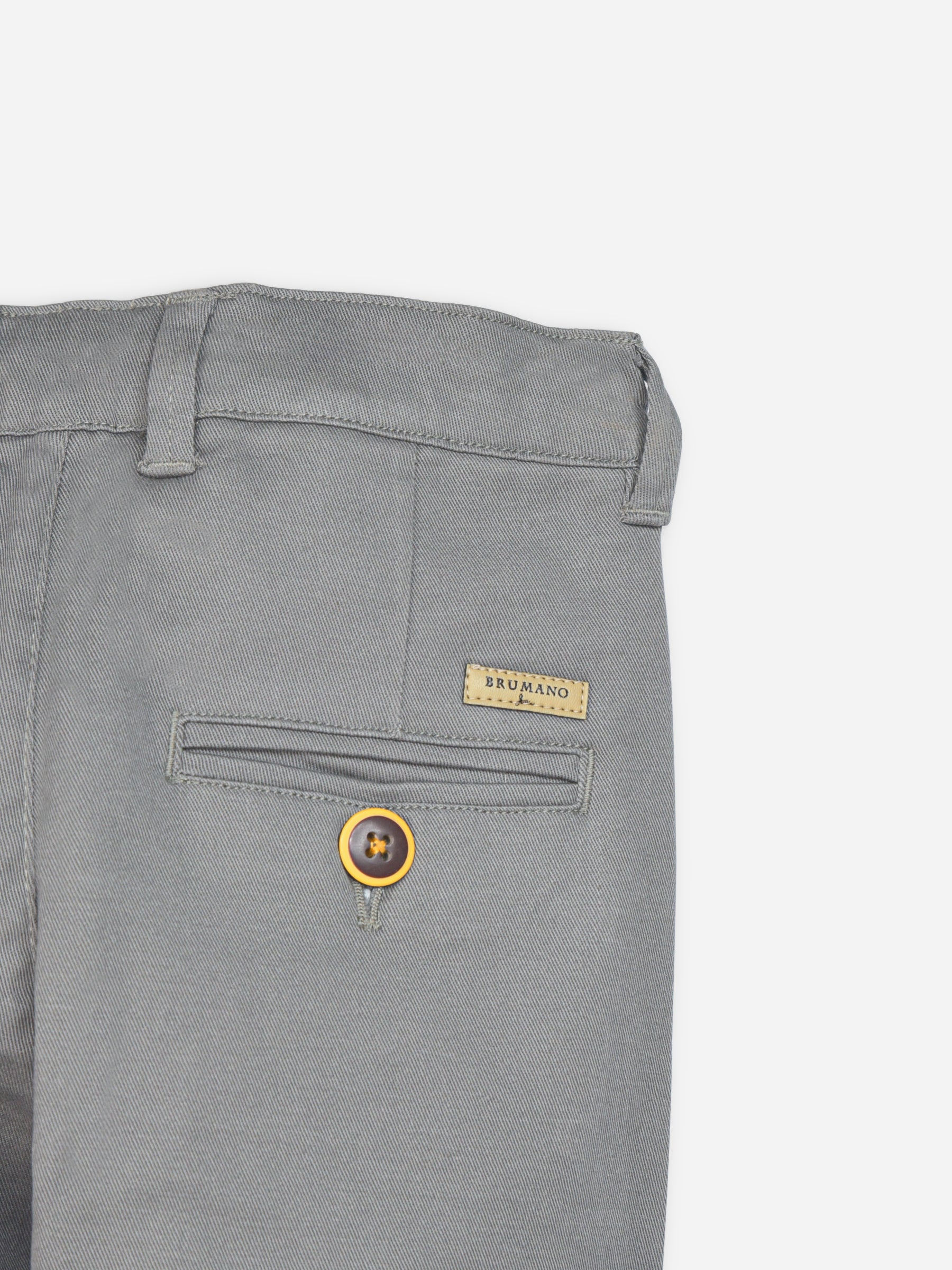 Grey Casual Twill Trouser