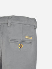 Grey Casual Twill Trouser