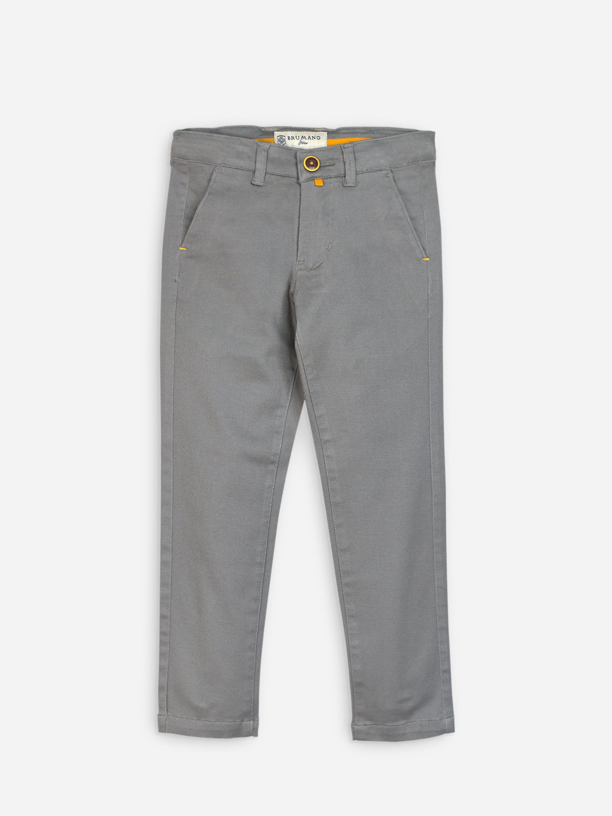 Grey Casual Twill Trouser
