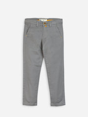 Grey Casual Twill Trouser
